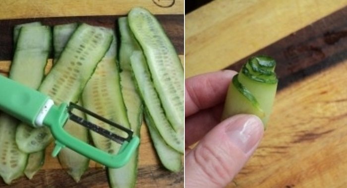 как красиво нарезать овощи ножом