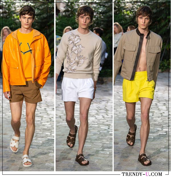 Мужские шорты в коллекции Hermés SS 2019