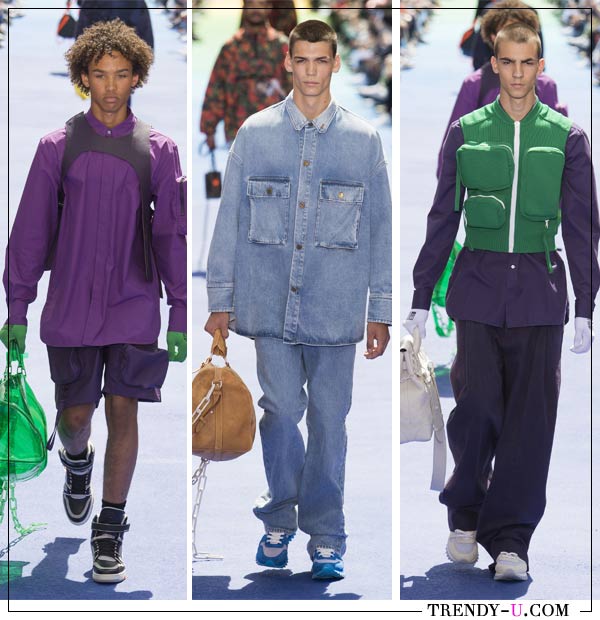 Карманы на одежде от Lousi Vuitton SS 2019