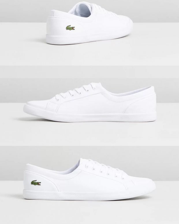 женские кроссовки 2019: белые lacoste