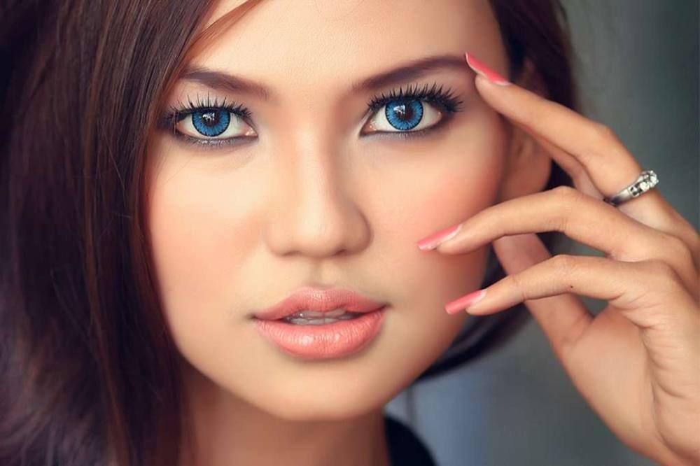 макияж для почти синих глаз натуральный