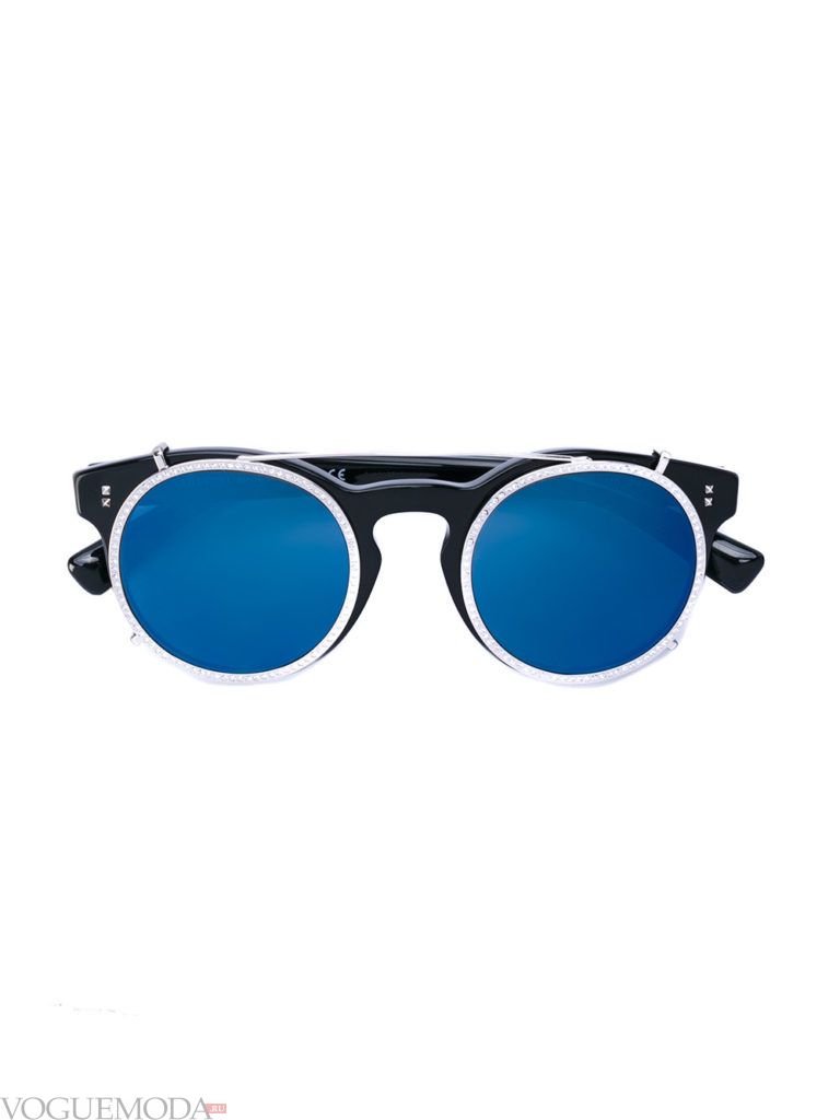 уличная мода солнцезащитные очки синие