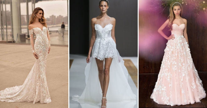 Свадебные платья 2018 – модные тенденции, новинки, тренды