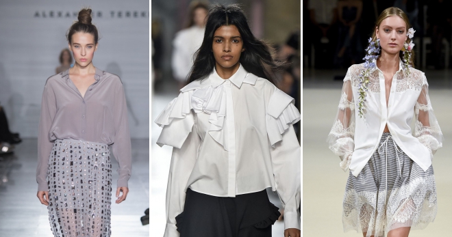 Блузки 2018 года − модные тенденции, новинки, тренды, с чем их носить?