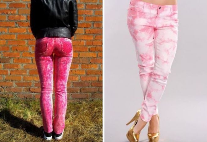 розовые джинсы 5