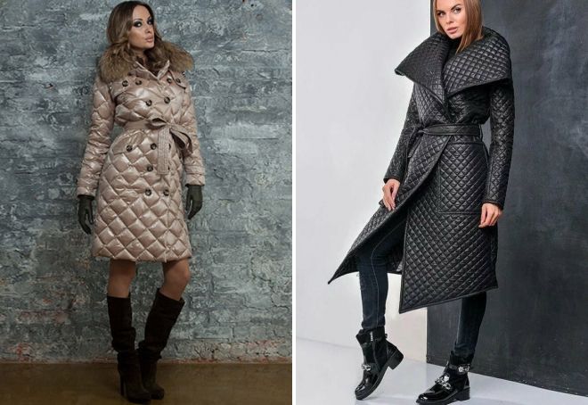 Модные стеганные пальто 2019-2020