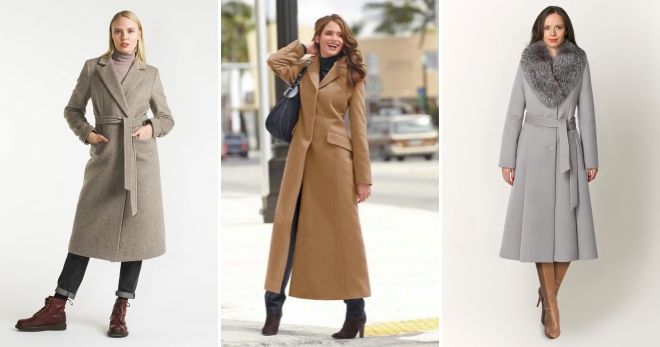 С чем носить длинное светлое пальто варианты