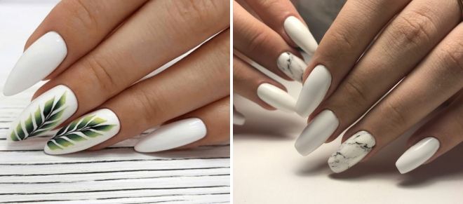 идеи белого дизайна ногтей