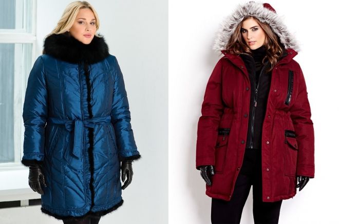 зимние куртки для полных женщин