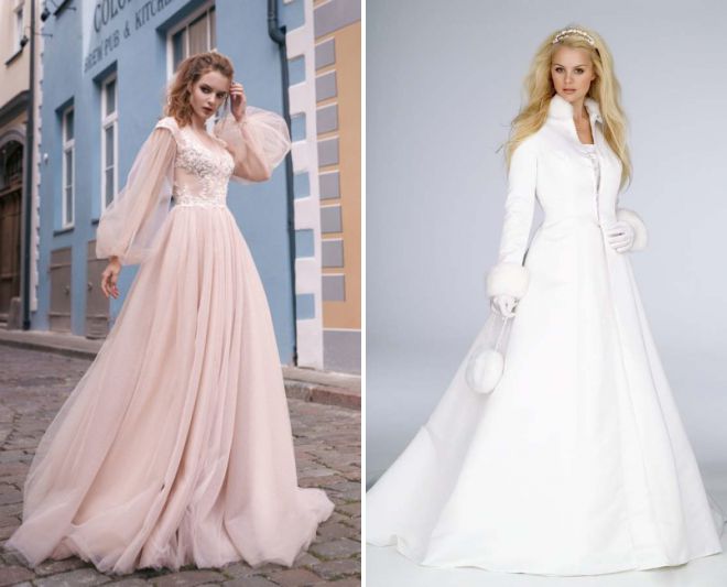 свадебные платья 2018 модные тенденции для зимы