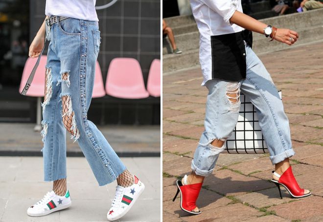 какую обувь носить с джинсами женщинам