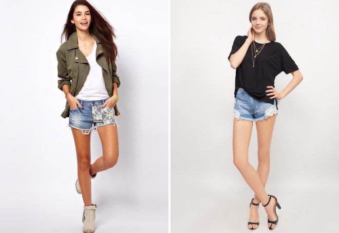 модные джинсовые шорты женские лето 2018