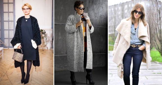 Зимний гардероб для женщины 40 лет пальто