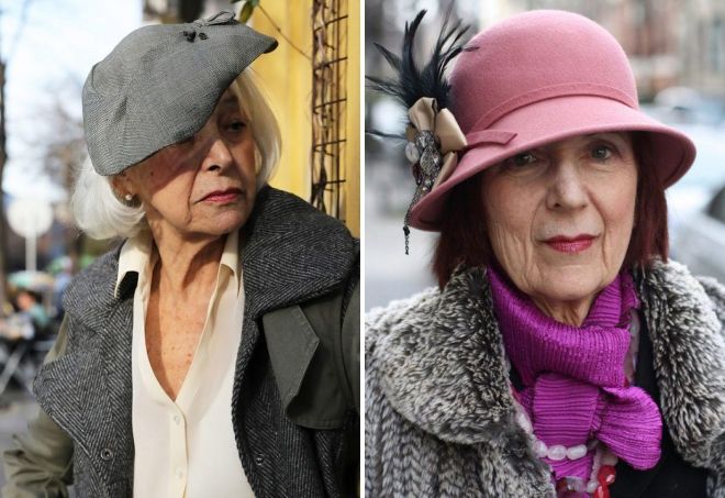 модели шапок для женщин за 50 лет