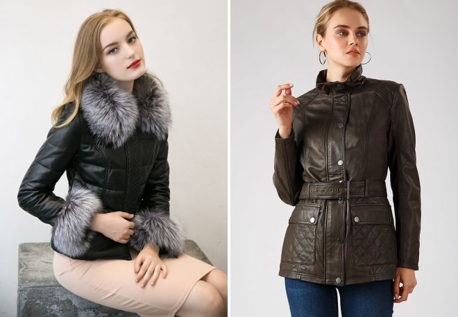 модные кожаные куртки 2018 2019