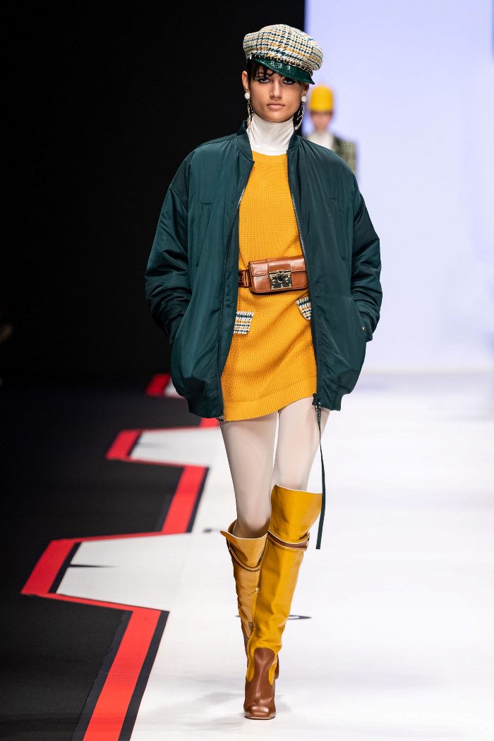 Модная куртка осень-зима 2019-2020 из коллекции Elisabetta Franchi