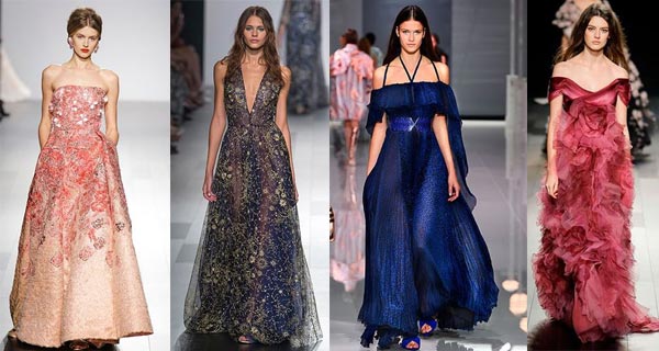 Вечерние платья 2018: модные тенденции