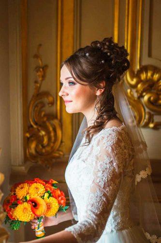 wedding hairstyles with veil 5