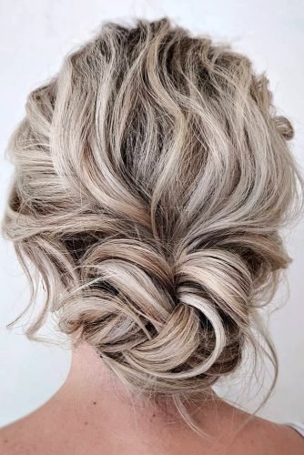 mother of the bride hairstyles on curly blonde hair low bun sarahwhair